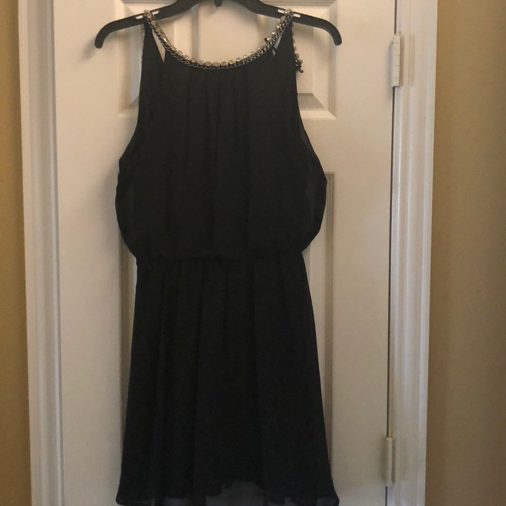 Black dress halter